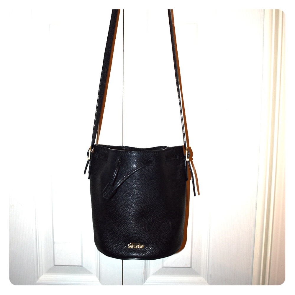 Mini cross body bucket bag
